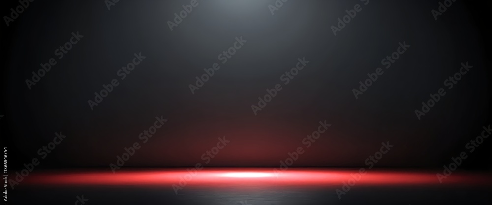 Obraz premium Red Light on Dark Background