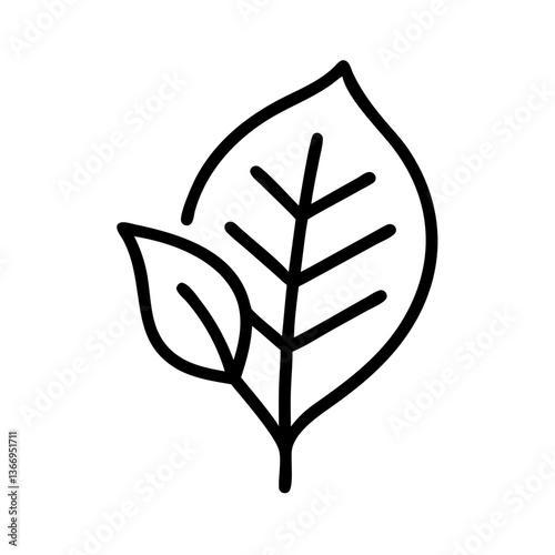 Minimalist Leaf Icon
