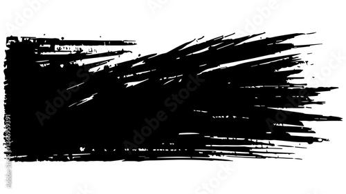 Ink Stroke: A dramatic ink stroke dances across the frame, a bold expression of raw energy and untamed creativity. Its textured surface hints at a vibrant story ready to be told.