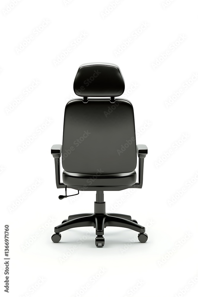office worker sitting headset typing isolated white background office worker sitting headset typing isolated white background