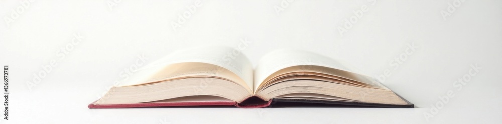 Fototapeta premium Empty book back cover design on white background for customization, printing, book jacket, design template