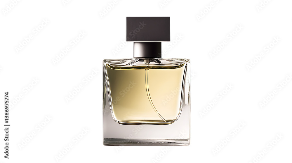 Elegant Perfume Bottle Stylish Product Design, Front View PNG Elegant Perfume Bottle Stylish Product Design, Front View PNG