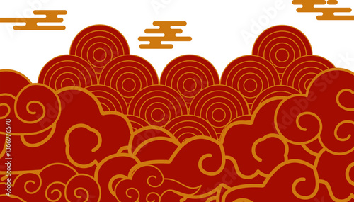 Chinese Cloud Border