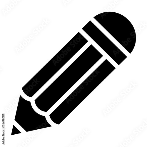 Pencil Vector Glyph Icon Design