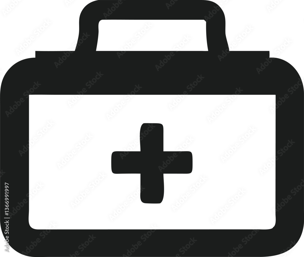 Obraz premium first aid kit icon