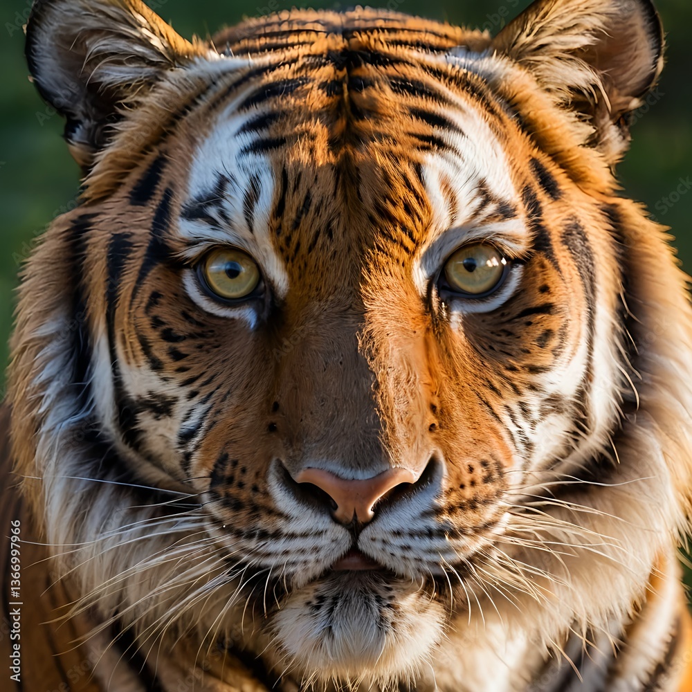 Fototapeta premium Close-up Portrait of a Majestic Tiger