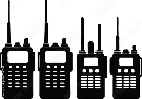 walkie talkie silhouette vector,walkie talkie clip art vector