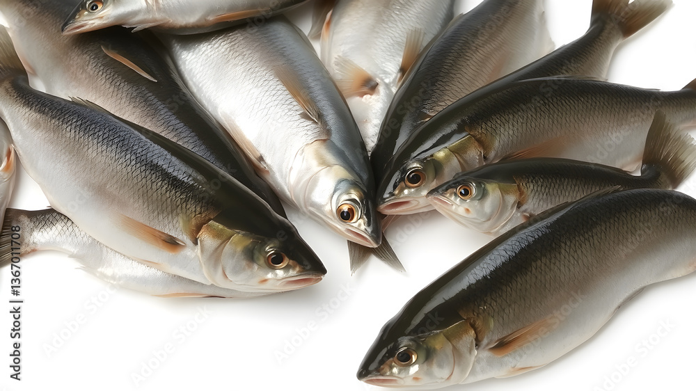 Fototapeta premium fresh fish isolated on white