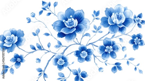 Watercolor floral background