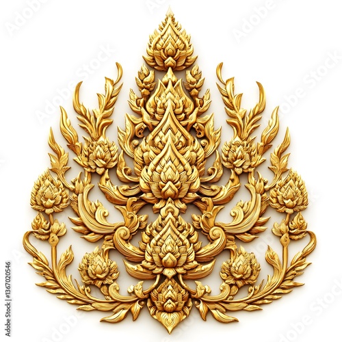 Thai rattanakosin era art cultural heritage in traditional design photo
