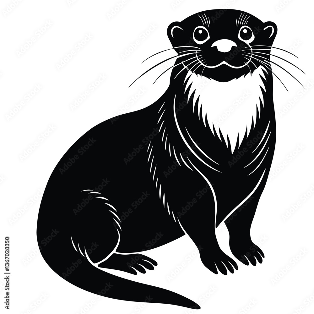 Obraz premium a otter vector