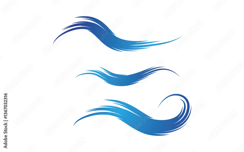 Dynamic Water wave icon vector illustration design logo v.23 Dynamic Water wave icon vector illustration design logo v.23