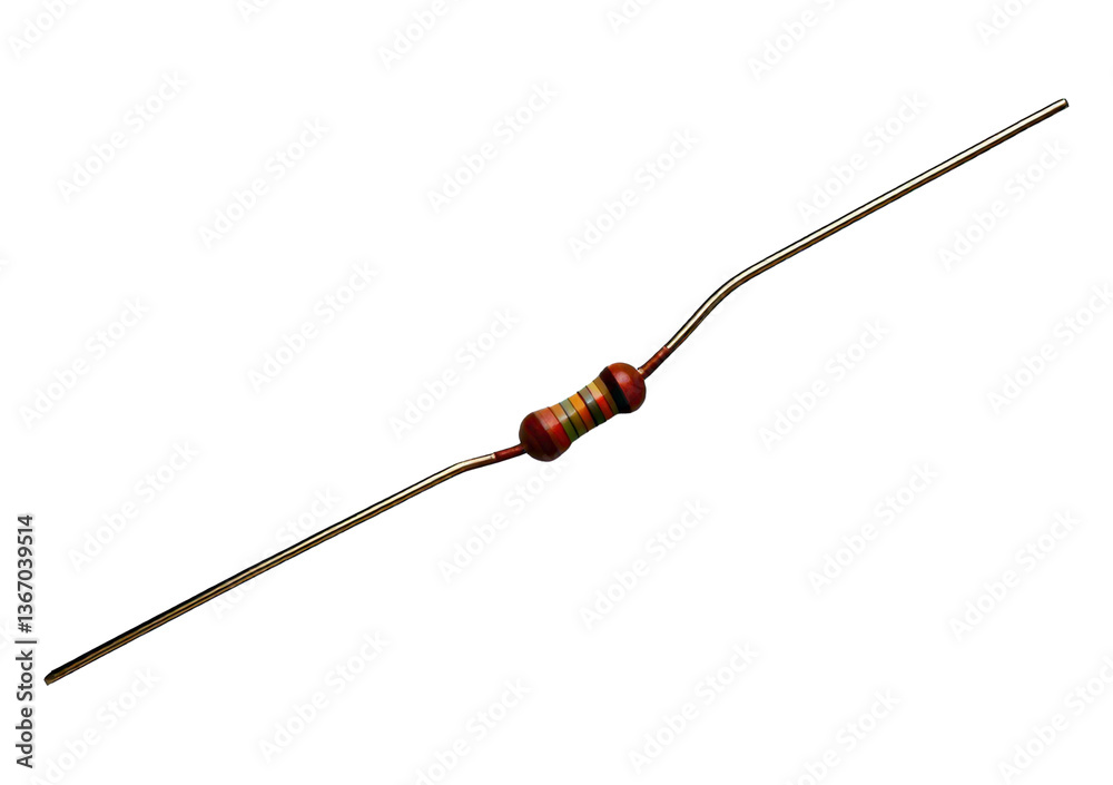 Resistor isolated on transparent or white background Resistor isolated on transparent or white background