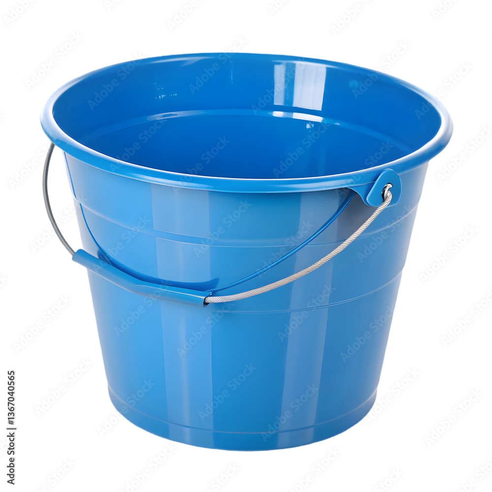 Blue Plastic Bucket Image isolated on transparent background Blue Plastic Bucket Image isolated on transparent background