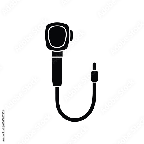 microphone on white background