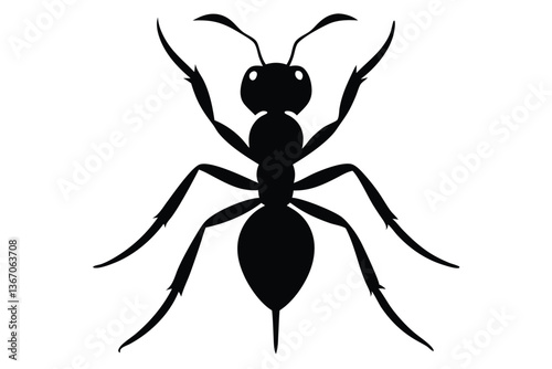 Ant black and white icon