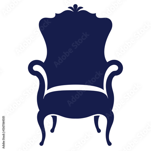 black leather armchair