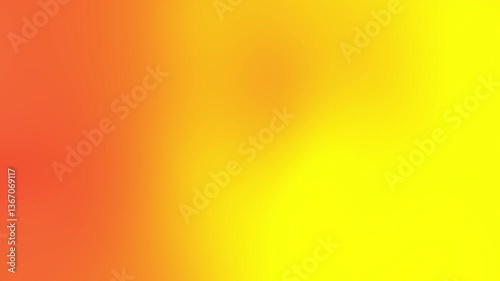 Abstract smooth orange tones color gradient background with yellow color.  Summer and sunset color gradient background video