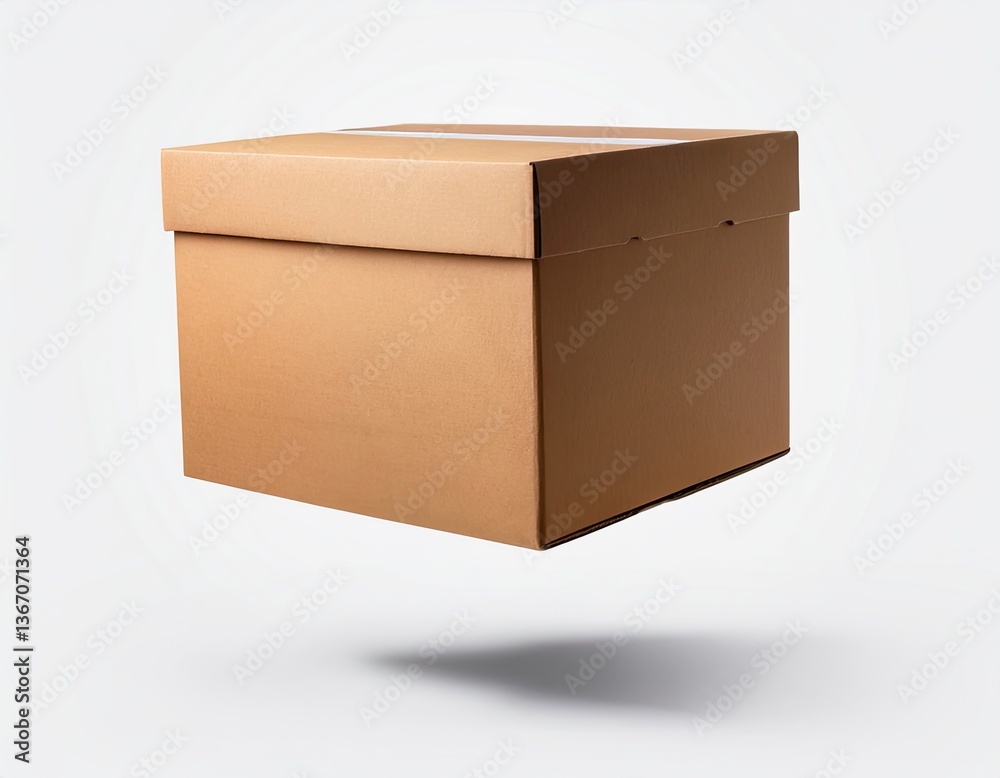 brown cardboard box isolated on white brown cardboard box isolated on white
