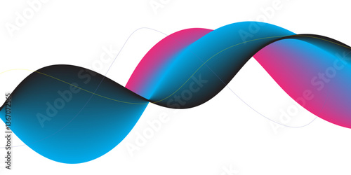 A colorfull webline and valleys is featured 
in an abstract background illustration 

