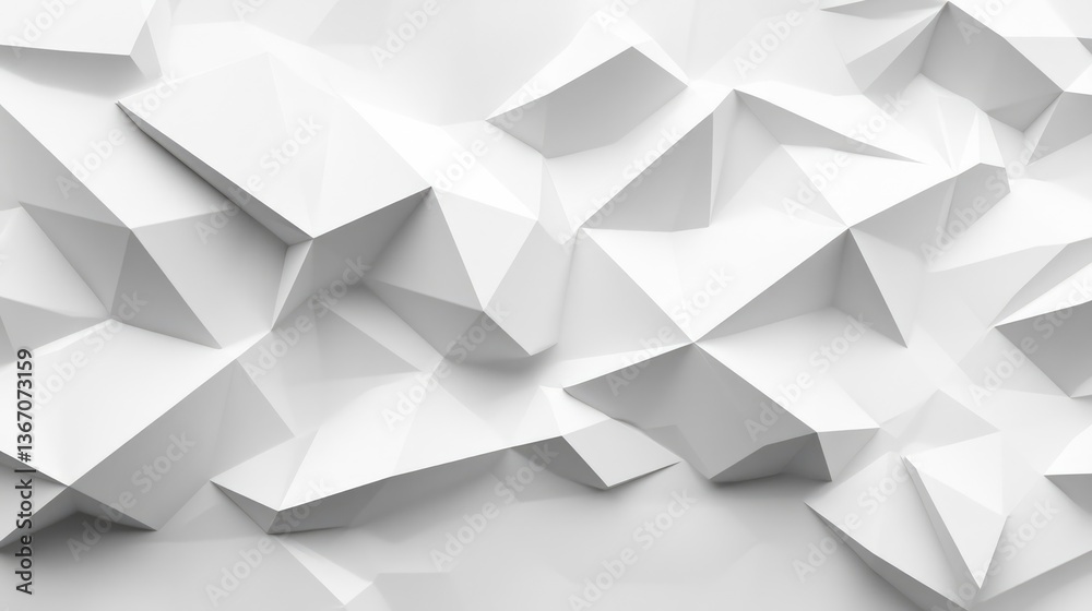 White polygon textured background White polygon textured background
