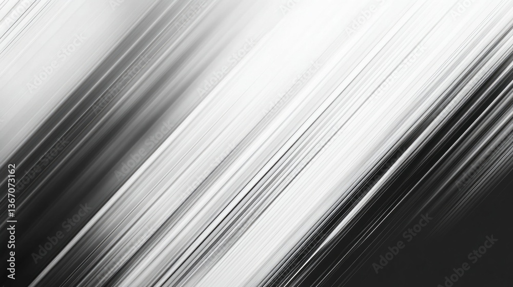 Fototapeta premium White and silver with light gray and black gradient on metal texture with soft lines tech gradient abstract diagonal background