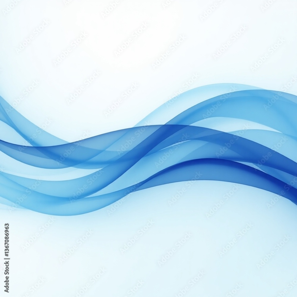 Fototapeta premium Dynamic Blue Wave Pattern – Corporate Flow Design