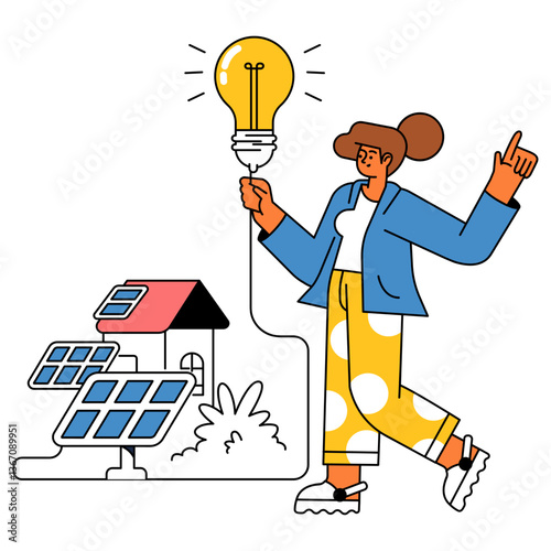 businessman with idea bulb
