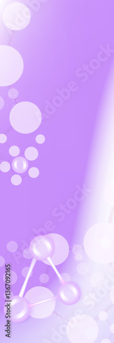 Wallpaper Mural Hyaluronic acid and Niacinamide hair and skin solutions ad, purple collagen serum drop with cosmetic advertising background ready to use, illustration vector.	 Torontodigital.ca