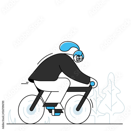 funny cartoon bike