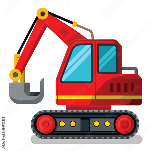 excavator vector