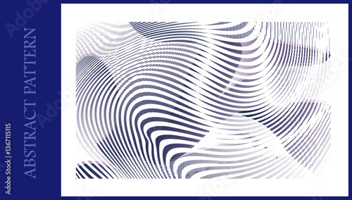 Abstract pattern wave shape lines, curves. Abstract background, graphic resources, design.