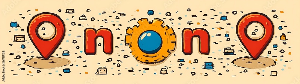 Obraz premium Online Location Service.