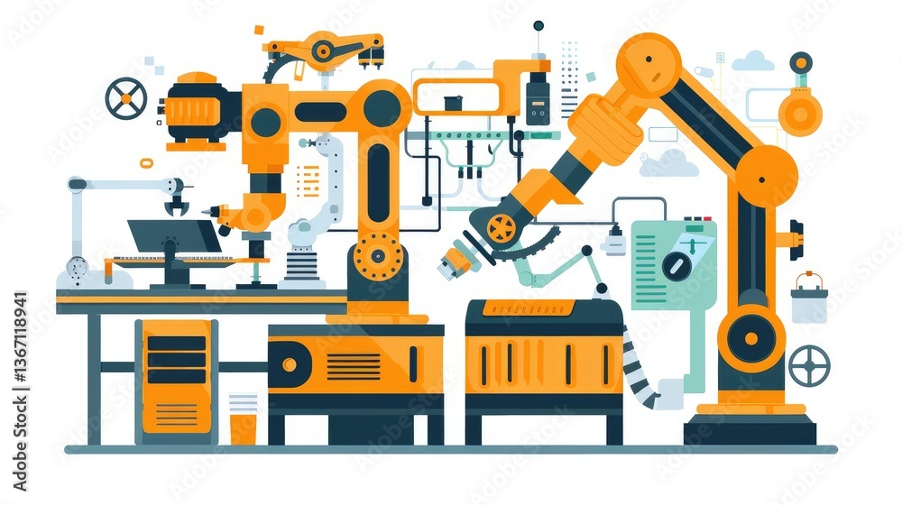 Industrial Robotic Automation in Manufacturing Environment Industrial Robotic Automation in Manufacturing Environment