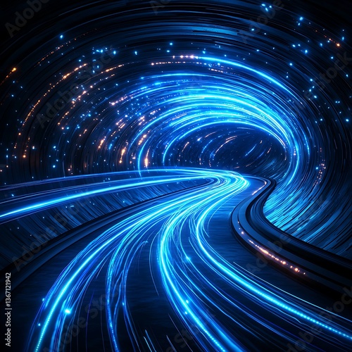 Futuristic Tunnel Path