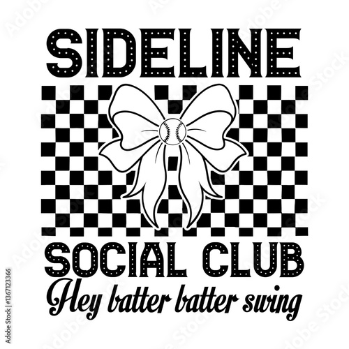 Sideline social club hey batter batter swing SVG Design
