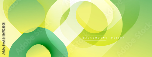 Abstract background with layered translucent gradient shapes