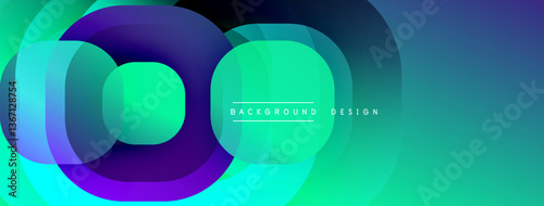 Abstract background with layered translucent gradient shapes