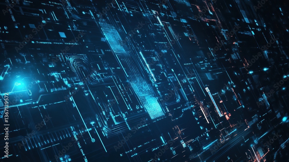modern tech background abstract design illustration