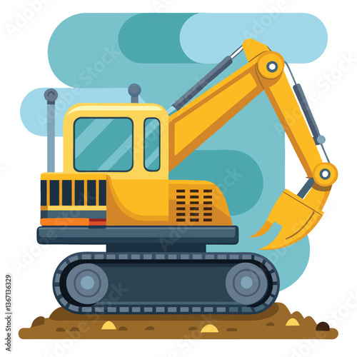 excavator vector