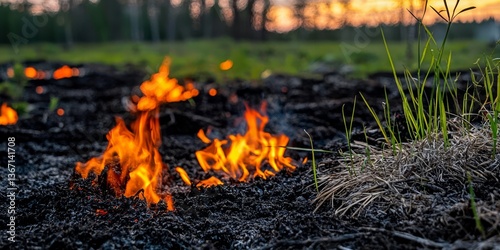 Fire safety awareness for natural peat environments.