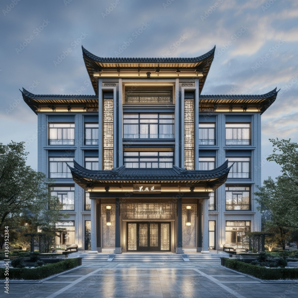 Fototapeta premium Traditional Asian temples in Japan and China showcasing historic architecture and culture in Kyoto, Tokyo, and Seoul