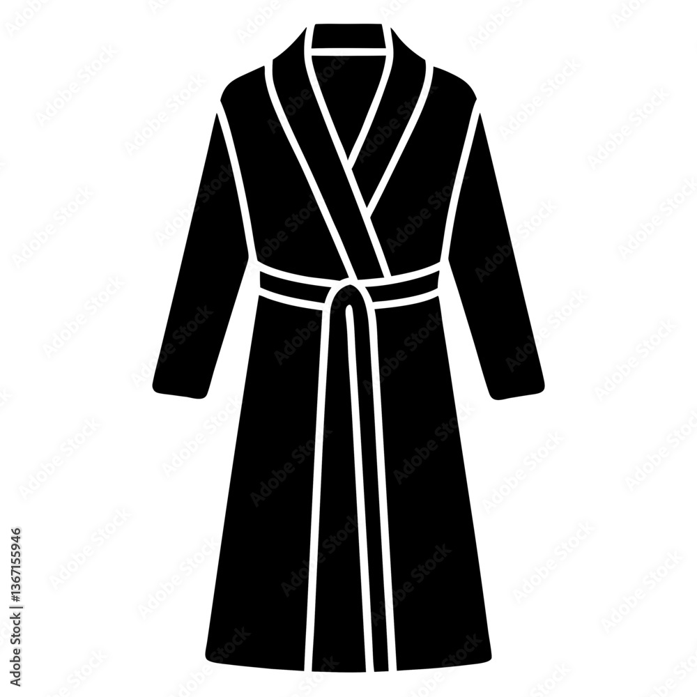 Black and white clothing set including blouse coat and jacket vector illustration Black and white clothing set including blouse coat and jacket vector illustration