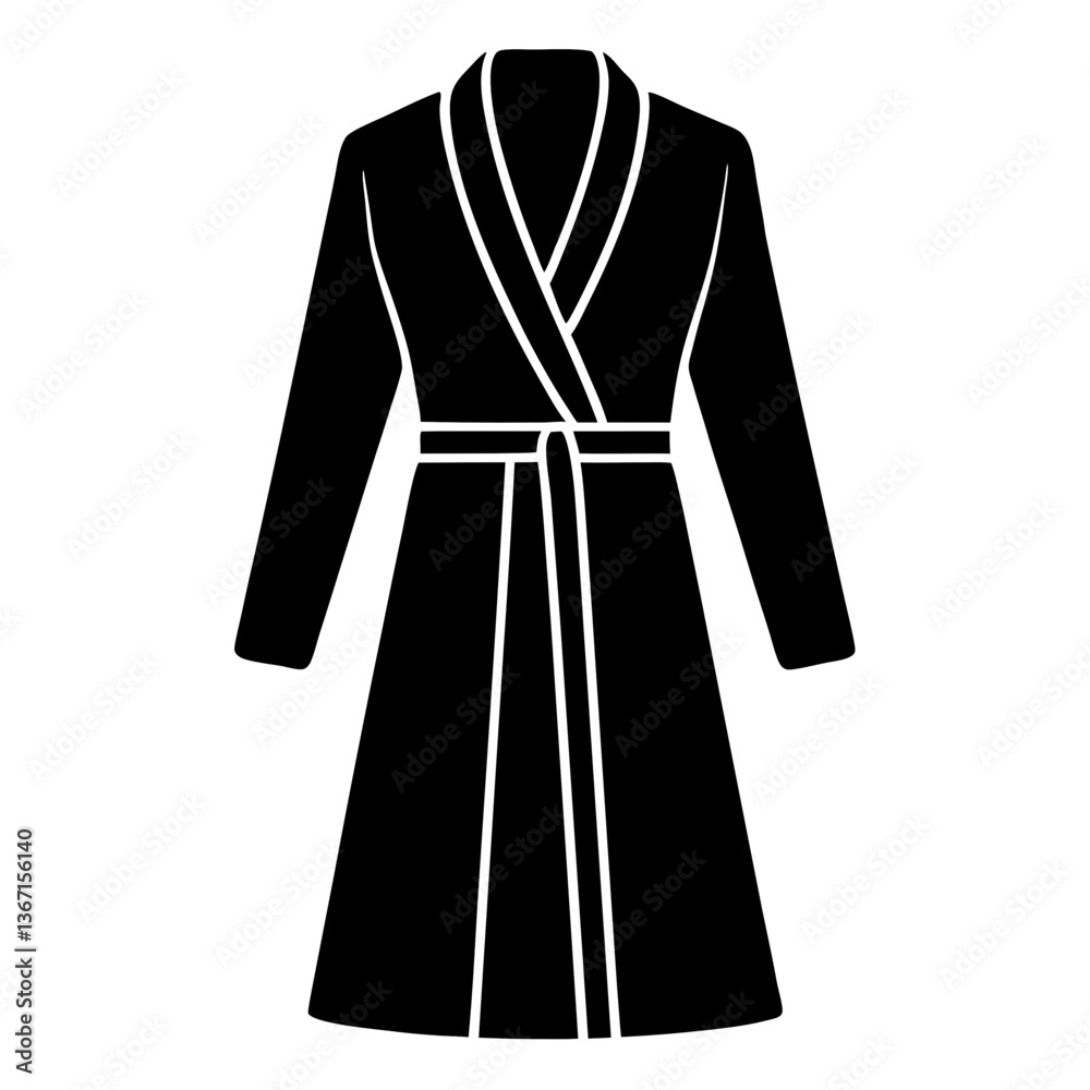 Black and white clothing set including blouse coat and jacket vector illustration Black and white clothing set including blouse coat and jacket vector illustration