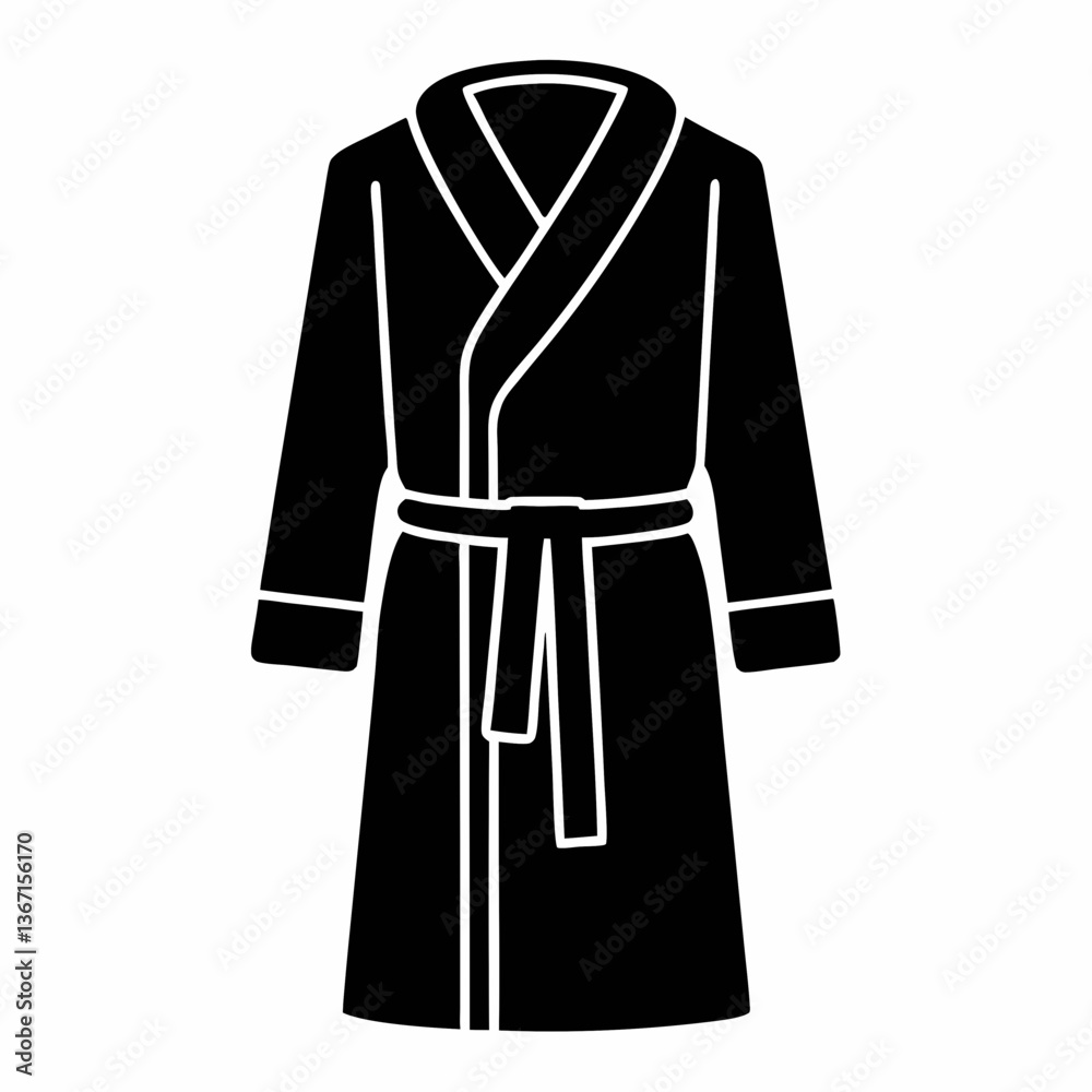 Black and white clothing set including blouse coat and jacket vector illustration Black and white clothing set including blouse coat and jacket vector illustration
