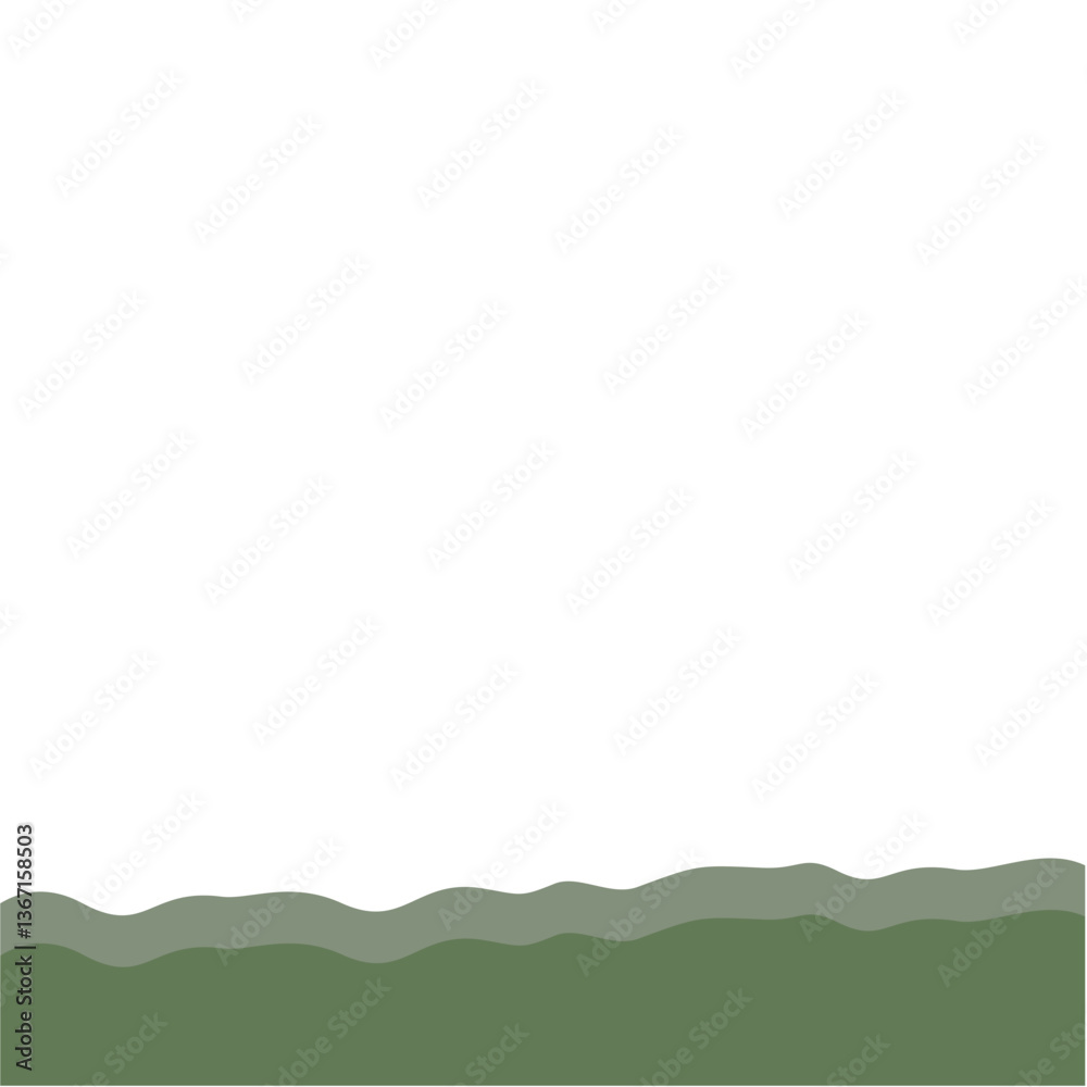 Obraz premium Aesthetic Bottom Border