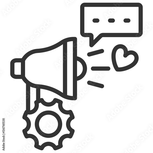 Public Relation Outline Icon