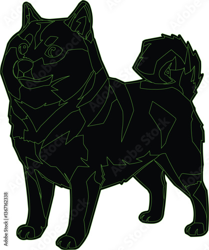 Bold animal icon displaying expressive wildlife forms in a stylish digital illustration