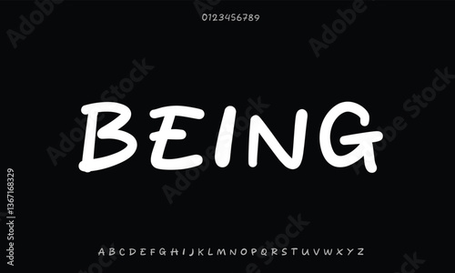 Luxury Being Boring alphabet letters font for logo