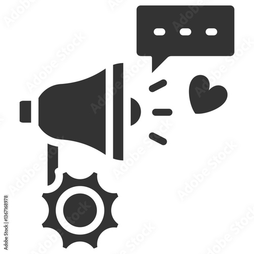 Public Relation Glyph Icon